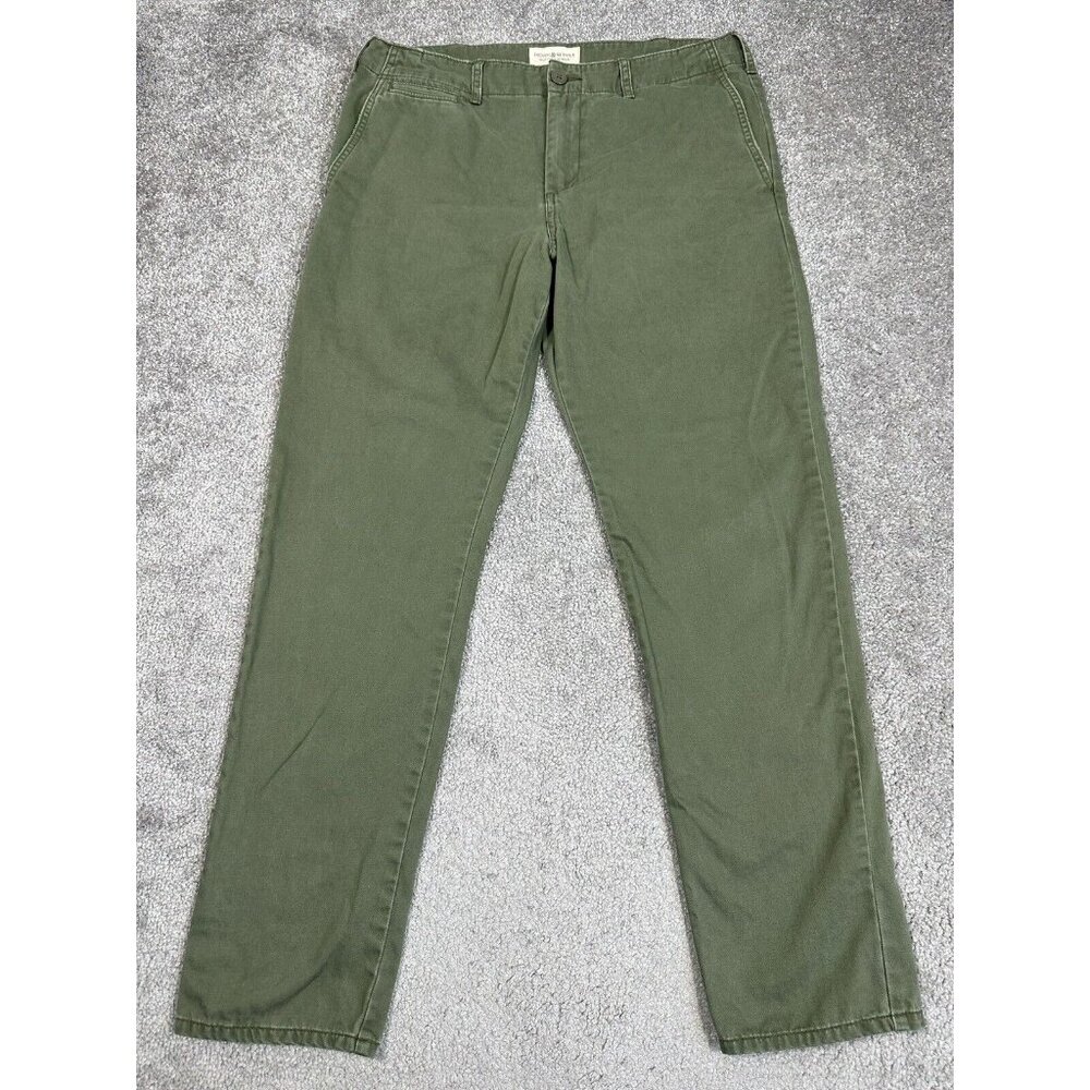 Denim & Supply Ralph Lauren Pants Womens 30x28 Green Chino Cotton Straight Leg